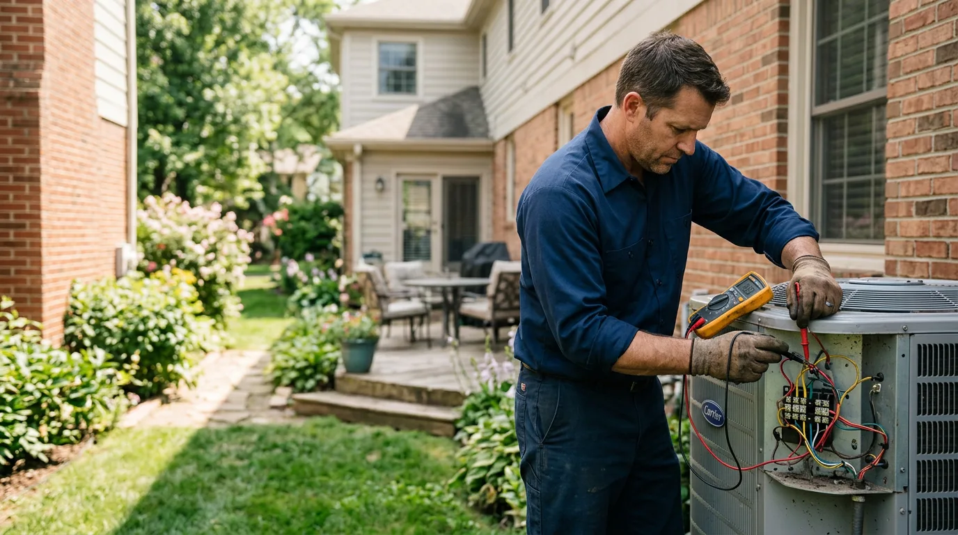 HVAC technician working near Strafford, MO